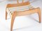 Mid-Century Lounge Chairs and Stool by Kropacek & Kozelka for ČUD, 1940s, Set of 3 24