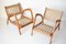 Mid-Century Lounge Chairs and Stool by Kropacek & Kozelka for ČUD, 1940s, Set of 3 2