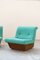 Fabric & Fiberglass Lounge Chairs from Lev & Lev, 1970s., Set of 2 4