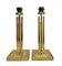 Regency Skyscraper Style Brass Table Lamps, 1970s, Set of 2 1