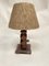 Lámpara de peral y madera de cuero de Jacques Adnet, años 50, Imagen 1