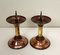 Art Deco Candlesticks in Copper and Brass, 1930s, Set of 2 11