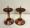 Art Deco Candlesticks in Copper and Brass, 1930s, Set of 2, Image 11