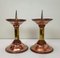 Art Deco Candlesticks in Copper and Brass, 1930s, Set of 2 7
