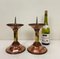 Art Deco Candlesticks in Copper and Brass, 1930s, Set of 2 4