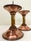 Art Deco Candlesticks in Copper and Brass, 1930s, Set of 2 9