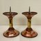 Art Deco Candlesticks in Copper and Brass, 1930s, Set of 2 2