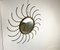 Specchio Sunburst vintage in metallo, anni '70, Immagine 7