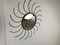 Specchio Sunburst vintage in metallo, anni '70, Immagine 8