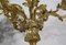 Candelabro Luis XV de bronce dorado de finales del siglo XIX, Imagen 8