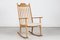 Razor Blade Rocking Chair in Oak and Sheepskin by Henning Kjærnulf for Eg Møbler, 1970s, Image 1