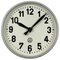 Horloge Murale d'Usine Industrielle Grise de Chronotechna, 1950s 1