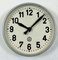 Industrial Grey Factory Wall Clock from Chronotechna, 1950s, Image 7