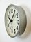 Horloge Murale d'Usine Industrielle Grise de Chronotechna, 1950s 5