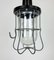 Lámpara de trabajo colgante industrial vintage de baquelita, años 60, Imagen 4