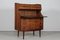 Danish Modern Rosewood and Glass Writing Bureau by Gunnar Falsig for Brdr. Falsig Møbelfabrik, Holstebro, Denmark, 1960s, Image 2