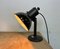 Lámpara de mesa vintage de esmalte negro, años 50, Imagen 19