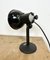Lámpara de mesa vintage de esmalte negro, años 50, Imagen 6