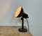 Lámpara de mesa vintage de esmalte negro, años 50, Imagen 21