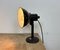 Lámpara de mesa vintage de esmalte negro, años 50, Imagen 20