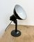 Lámpara de mesa vintage de esmalte negro, años 50, Imagen 17