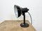 Lámpara de mesa vintage de esmalte negro, años 50, Imagen 3