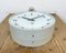 Industrial Grey Bakelite Double Sided Factory Clock from Pragotron, 1980s 16