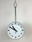 Industrial Grey Bakelite Double Sided Factory Clock from Pragotron, 1980s 13