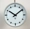 Industrial Grey Bakelite Double Sided Factory Clock from Pragotron, 1980s 5