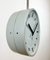 Industrial Grey Bakelite Double Sided Factory Clock from Pragotron, 1980s, Image 3