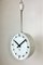 Industrial Grey Bakelite Double Sided Factory Clock from Pragotron, 1980s 11