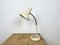 Lámpara de mesa industrial con cuello de ganso en beige de Polam, años 60, Imagen 9