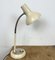 Industrial Beige Gooseneck Table Lamp from Polam, 1960s 14