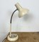 Industrial Beige Gooseneck Table Lamp from Polam, 1960s, Image 14