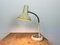 Lámpara de mesa industrial con cuello de ganso en beige de Polam, años 60, Imagen 18