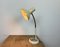 Lámpara de mesa industrial con cuello de ganso en beige de Polam, años 60, Imagen 20