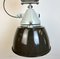 Grey Cast Aluminium Explosion Proof Lamp with Enameled Shade from Elektrosvit, 1970s 4