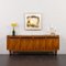 Modernes Mid-Century Palisander Sideboard mit Schubladen aus schwarzem Leder, Dänemark, 1960er 2