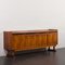 Modernes Mid-Century Palisander Sideboard mit Schubladen aus schwarzem Leder, Dänemark, 1960er 4