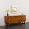 Mid-Century Modern Rosewood Sideboard with Drawers Finished in Black Leather, Denmark, 1960s 3