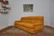 Sofá modular de pana amarillo, años 70. Juego de 3, Imagen 4