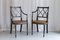Regency Style Ebonized Cane Armchairs, Set of 2, Image 1