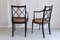 Regency Style Ebonized Cane Armchairs, Set of 2, Image 6