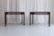 Tables d'Appoint Modernes en Palissandre et Verre, Danemark, 1960s, Set de 2 5