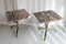 Italian Marble and Gold Side Tables, 1980s, Set of 2 3