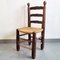 Französischer Stuhl aus Eiche & Stroh im Stil von Charles Dudouyt, 1940er 12