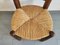 French Chair in Oak & Straw in the style of Charles Dudouyt, 1940s, Image 6