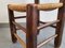 Französischer Stuhl aus Eiche & Stroh im Stil von Charles Dudouyt, 1940er 4