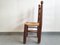 Französischer Stuhl aus Eiche & Stroh im Stil von Charles Dudouyt, 1940er 8