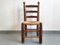 French Chair in Oak & Straw in the style of Charles Dudouyt, 1940s, Image 10